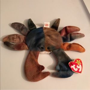 Claude The Crab TY Beanie Babie Rare